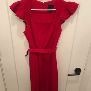 Alex Marie Red flutter sleeve